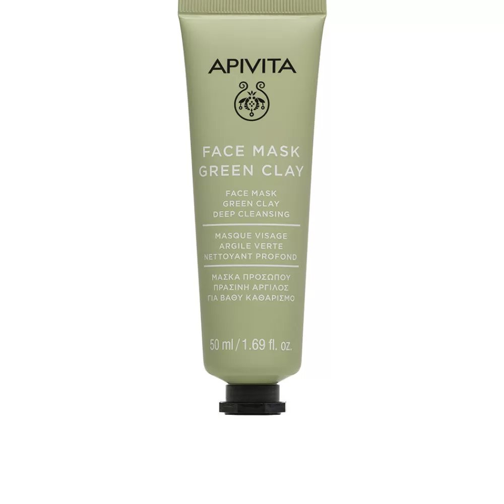 Apivita Mascarilla Facial Limpiadora Profunda Con Arcilla Verde Online