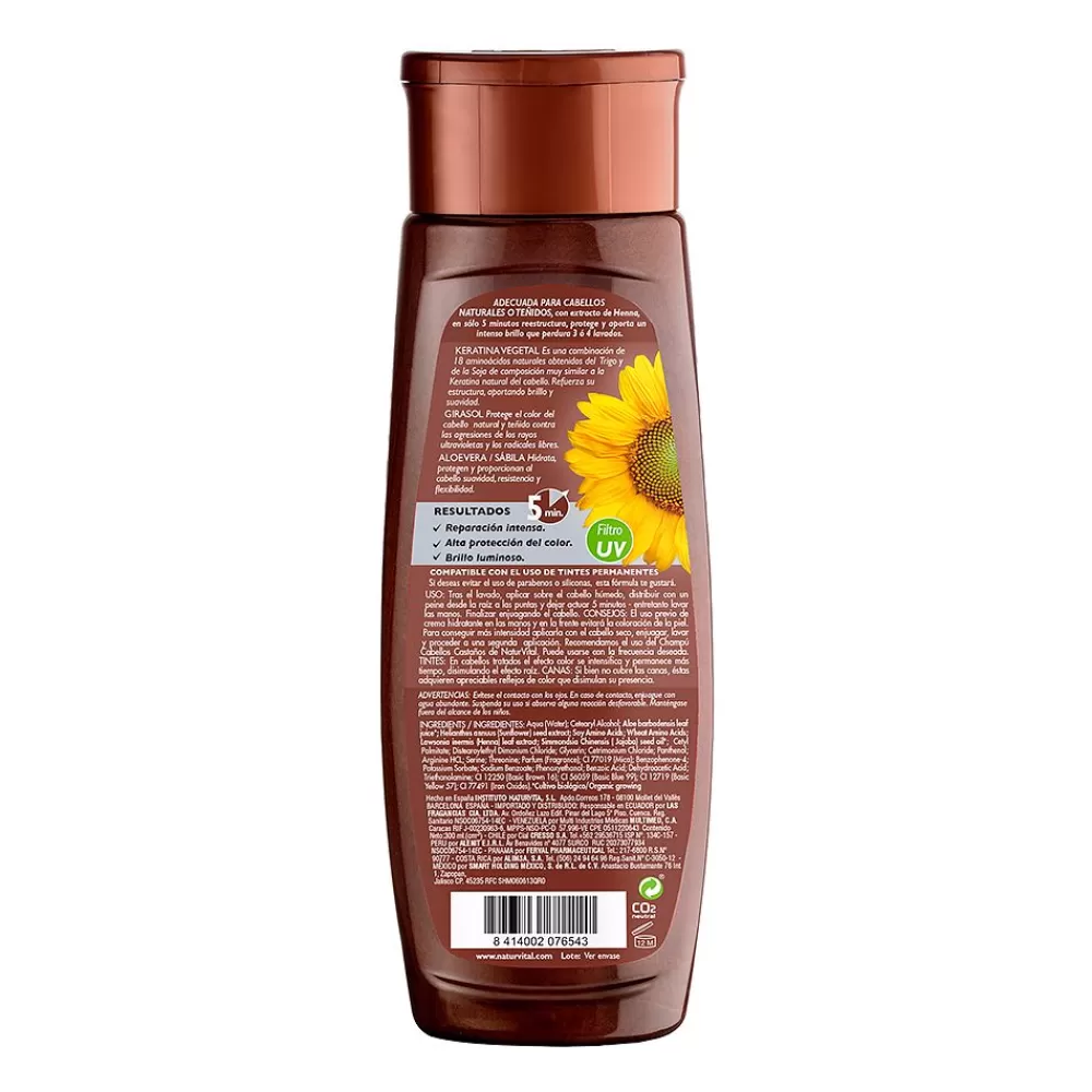 Naturvital Mascarilla Coloursafe Castano Hot