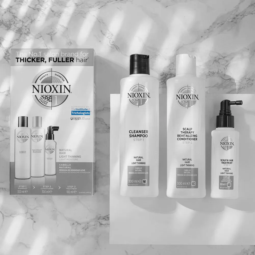 Nioxin Sistema 1 - Champú - Cabello Natural Con Perdida Ligera De Densidad - Paso 1 Sale