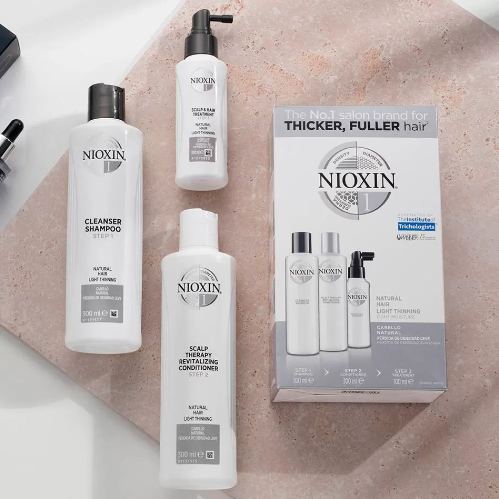 Nioxin Sistema 1 - Champú - Cabello Natural Con Perdida Ligera De Densidad - Paso 1 Sale