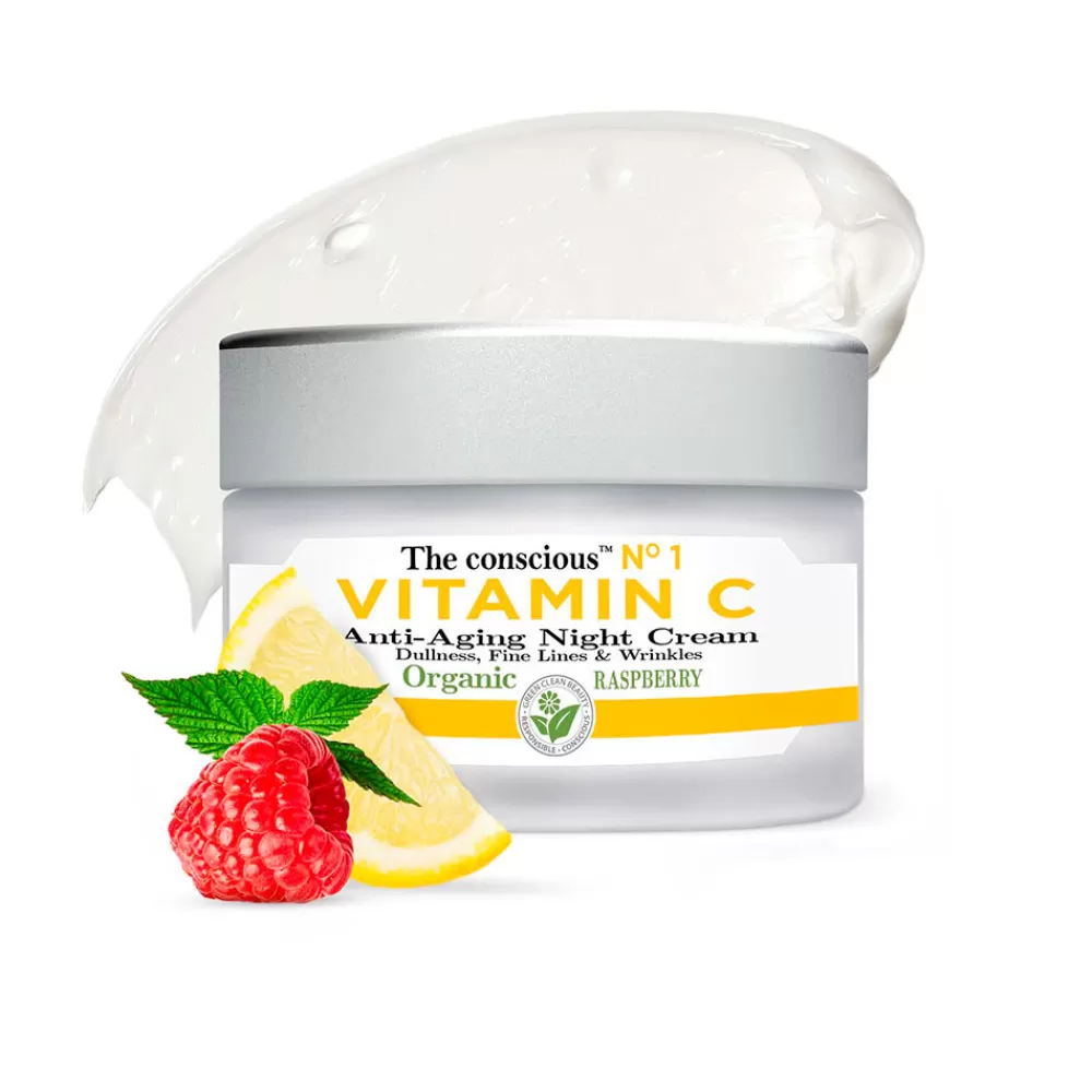 The Conscious™ Vitamin C Anti-Aging Night Cream Organic Raspberry Sale