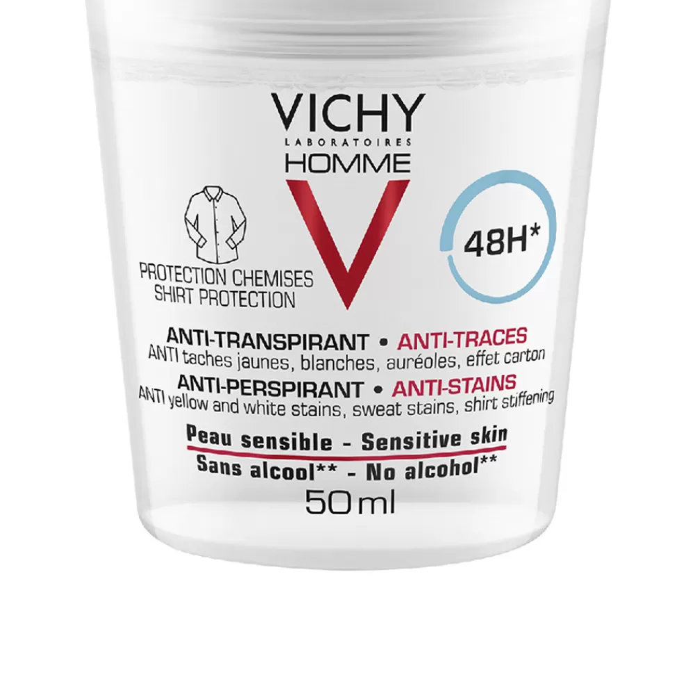 Vichy Laboratoires Homme Anti-Transpirant Anti-Traces 48H Deo Roll-On Hot